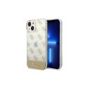 Case Guess GUHCP14MHG4MHG iPhone 14 Plus 6.7 inch Gold / Gold Hard Case 4G Pattern Script Case Guess GUHCP14MHG4MHG iPhone 14 Plus 6.7 inch Gold / Gold Hard Case 4G Pattern Script