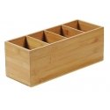 Kesper Box, 4 compartments, bamboo, 35 x 14 cm, H 12 cm, pc Kesper Box, 4 compartments, bamboo, 35 x 14 cm, H 12 cm, pc