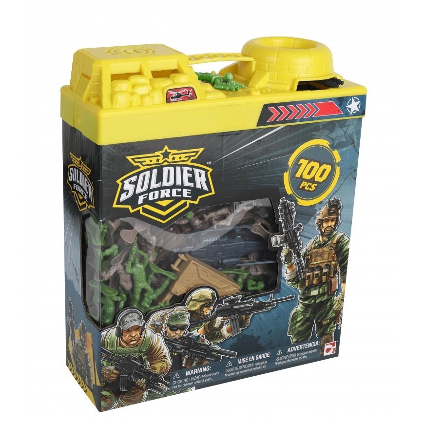 CHAP MEI game set Soldier Force Bucket, 100 pcs., 545032 – 2