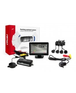 Amio Parking sensor kit tft01 4.3 "with camera hd-305 led 4 sensors black "gold"