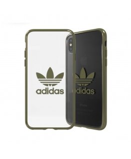 Adidas OR Clear Case Maciņš Apvalks Priekš Apple iPhone X / XS Zaļš (EU Blister)