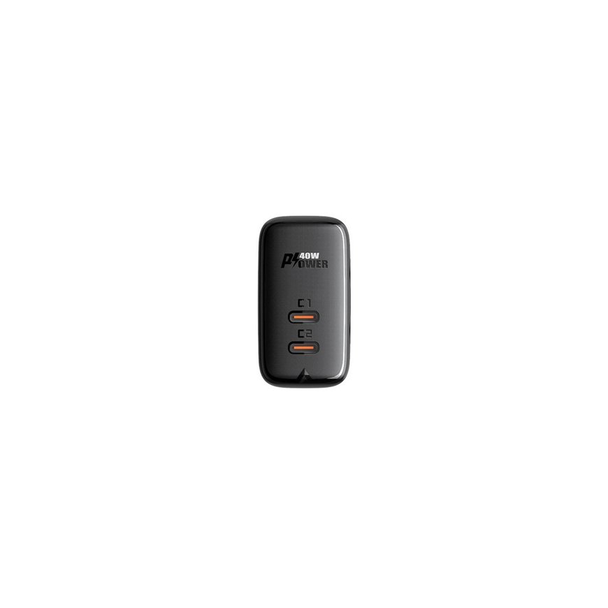 Wall Charger Acefast A9, 2x USB-C, PD 40W (black) – 2