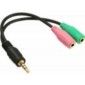 Fuj: tech 4pin TRRS CTIA adapter, black Fuj: tech 4pin TRRS CTIA adapter, black