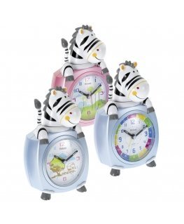Mebus 26637 Kids Alarm Clock Zebra colour assorted
