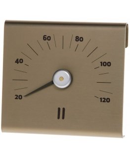 Casual Sauna thermometer, aluminum, champagne