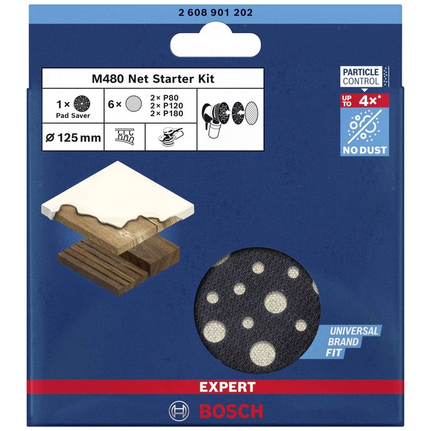 Bosch Sanding Nets M480 125mm Starter