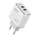 MFi wall charger LDNIO A2528M, 2xUSB-C, USB-C to Lightning 35W MFi wall charger LDNIO A2528M, 2xUSB-C, USB-C to Lightning 35W