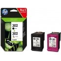 HP 302 2-pack Black/Tri-color Original Ink Cartridges