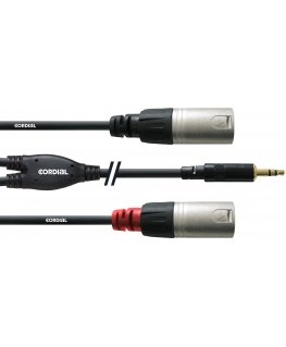Cordial -Y-kaapeli, 3,5mm - 2 x XLR, 1,5 m