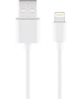 Fuj:tech Lightning - USB -kaapeli, 1,0 m, valkoinen