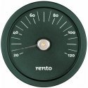 Rento Saunan lämpömittari, alumiini, musta, pyöreä