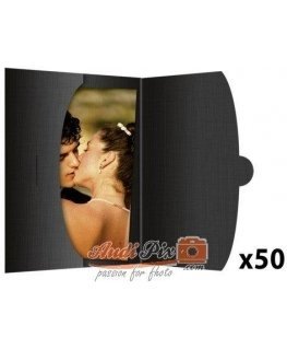 Photo frame Daiber protective cover for 20x30 photos, black, 50 pieces (09024)
