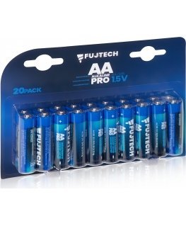 Fuj: tech Alkaline Pro AA 1.5V Alkaline Battery, 20 pcs