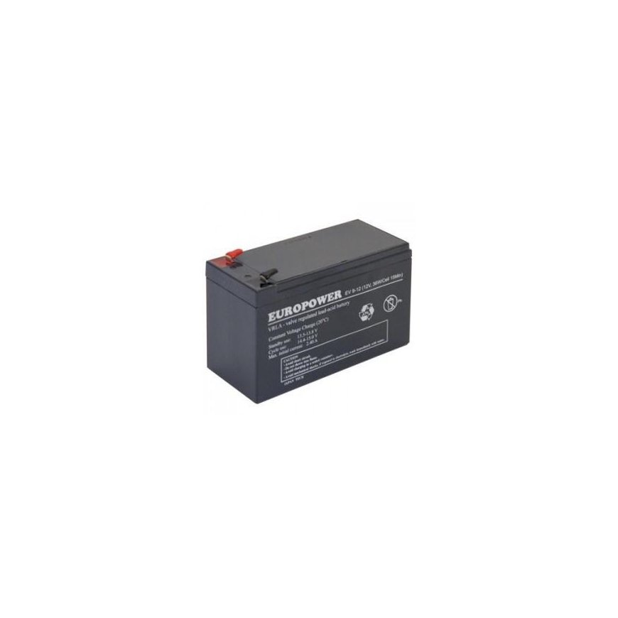 BATTERY 12V 9AH VRLA/EV9-12 T2 EUROPOWER EMU