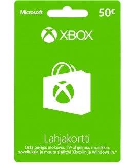 Microsoft Xbox / Windows dāvanu karte 50 eiro, aktivizācijas karte