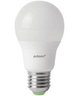 Airam LED -pakkaslamppu, E27, 2800 K, 470 lm, opaali
