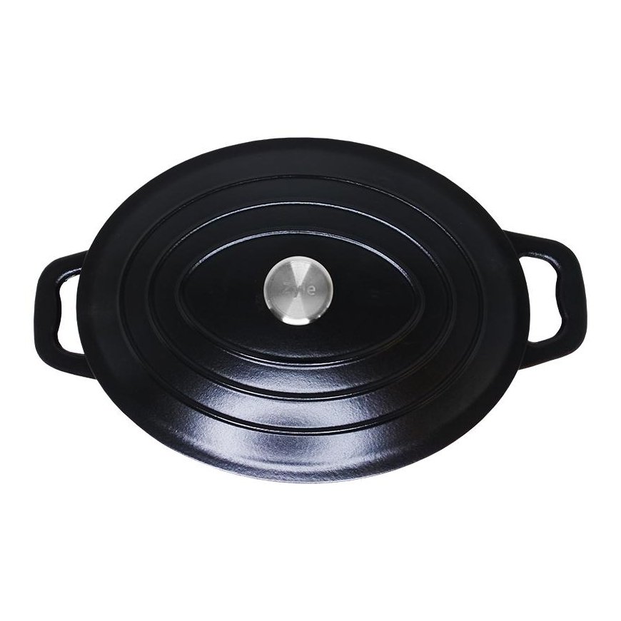 Zyle Ovalus emaliuotas ketaus puodas ZY036BKI – 4