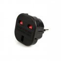 HQ Power Plug adapter from UK (United Kingdom) 3pin to Euro Socket - UK to EU Adapter (OEM)