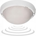 Orno 8080T / MAT-TRIO / MS / PL, lamp with microwave motion sensor, 75W, E27, IP44, IK10, milk polycarbonate, cable glands Orno 8080T / MAT-TRIO / MS / PL, lamp with microwave motion sensor, 75W, E27, IP44, IK10, milk polycarbonate, cable glands