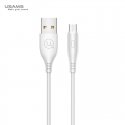 Usams US-SJ268 U18 Flexi PVC Universāls Micro USB uz USB DAtu un Ātras Uzlādes 2A Apaļa konektora Pl Usams US-SJ268 U18 Flexi PVC Universāls Micro USB uz USB DAtu un Ātras Uzlādes 2A Apaļa konektora Pl