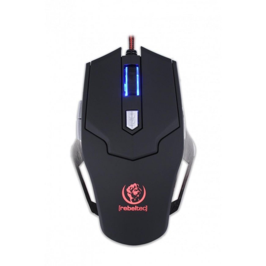 Rebeltec Hornet Telfon Feet Heavy Gaming Mouse 6 Buttons 800-2400dpi 1.5m USB Cable w Lighting Black – 5
