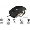 Rebeltec Hornet Telfon Feet Heavy Gaming Mouse 6 Buttons 800-2400dpi 1.5m USB Cable w Lighting Black Rebeltec Hornet Telfon Feet Heavy Gaming Mouse 6 Buttons 800-2400dpi 1.5m USB Cable w Lighting Black