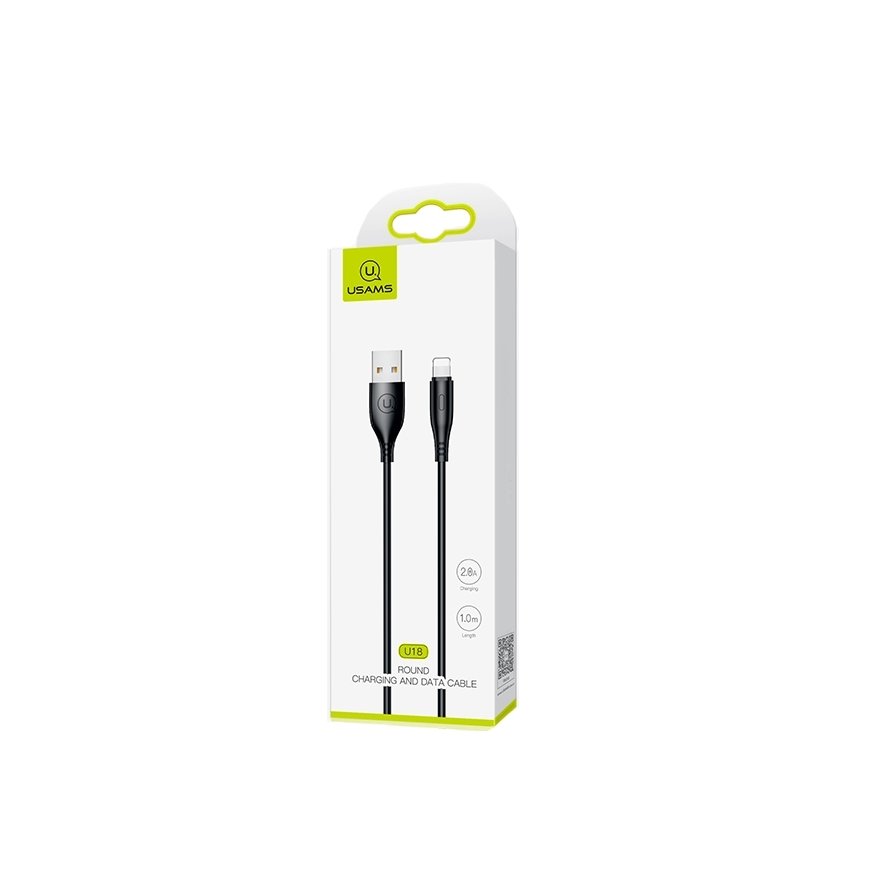 Usams US-SJ266 U18 Flexi PVC Universāls Lightning uz USB DAtu un Ātras Uzlādes 2A Apaļa konektora Pl – 7