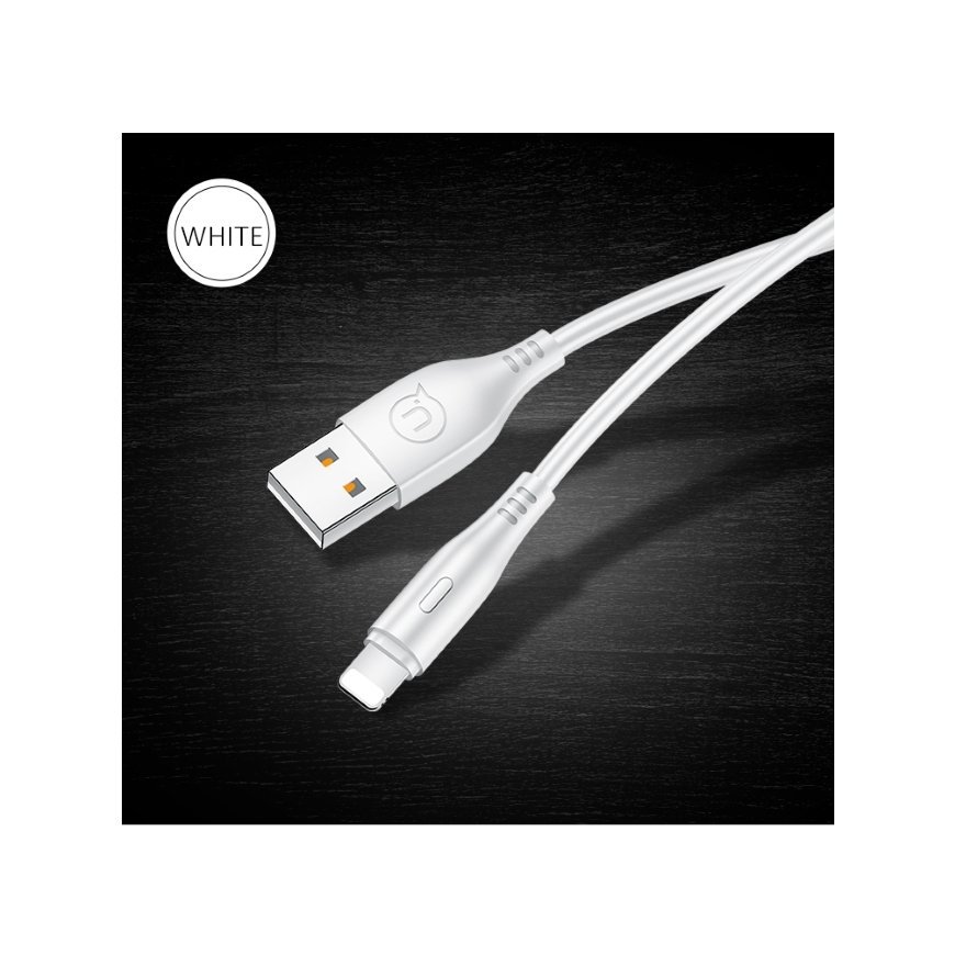 Usams US-SJ266 U18 Flexi PVC Universāls Lightning uz USB DAtu un Ātras Uzlādes 2A Apaļa konektora Pl – 6