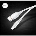 Usams US-SJ266 U18 Flexi PVC Universal Lightning to USB Data & Fast 2A Charger Round Plug Cable 1m W Usams US-SJ266 U18 Flexi PVC Universal Lightning to USB Data & Fast 2A Charger Round Plug Cable 1m W