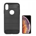 TakeMe TPU plāns aizmugures maks-apvalks ar KARBONA virsmas efektu priekš Apple iPhone Xs Max Melns TakeMe TPU plāns aizmugures maks-apvalks ar KARBONA virsmas efektu priekš Apple iPhone Xs Max Melns