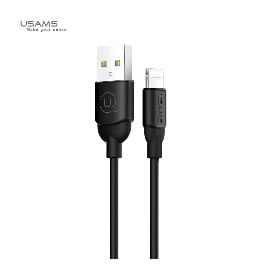 Usams US-SJ245 Ice Cream Durable-Soft Universal Lighting to USB Data & Fast 2A Charger Cable 1m Blac