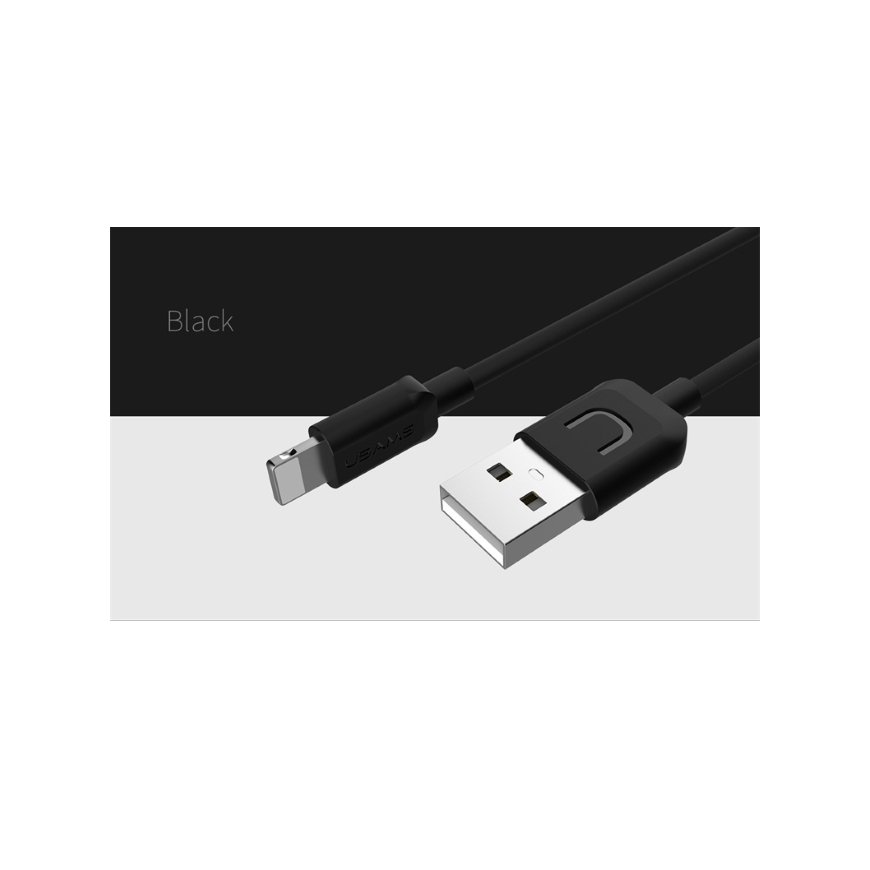 Usams US-SJ097 U-Turn Прочный TPE Универсальный Lightning на USB 1m Кабель Данных и Быстрого 2A Заря – 3