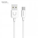 Usams US-SJ098 U-Turn Durable TPE Universal Micro USB to USB Data & Fast 2A Charger Cable 1m White