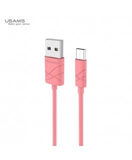 Usams US-SJ039 U-Gee Pro PVC Universal Micro USB to USB Data & Fast 2A Charger Cable 1m Red