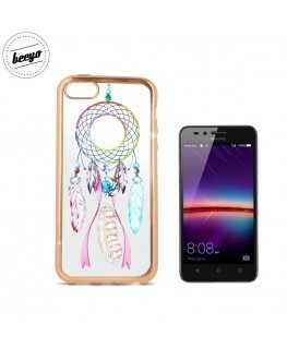 Beeyo Glamour Sērijas Dreamcatcher TPU Caurspīdīgs aimugures maks-apvalks priekš Huawei Ascend Y3 II