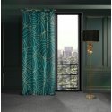 Eurofirany LIMITED COLLECTION LILI2 Soft velvet night curtain with large leaves motif, 140X250 cm, l Eurofirany LIMITED COLLECTION LILI2 Soft velvet night curtain with large leaves motif, 140X250 cm, l