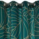 Eurofirany LIMITED COLLECTION LILI2 Soft velvet night curtain with large leaves motif, 140X250 cm, l Eurofirany LIMITED COLLECTION LILI2 Soft velvet night curtain with large leaves motif, 140X250 cm, l