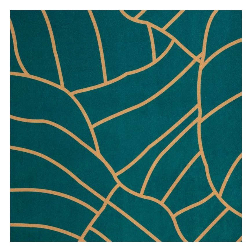 Eurofirany LIMITED COLLECTION LILI2 Soft velvet night curtain with large leaves motif, 140X250 cm, l – 4