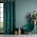 Eurofirany LIMITED COLLECTION LILI2 Soft velvet night curtain with large leaves motif, 140X250 cm, l Eurofirany LIMITED COLLECTION LILI2 Soft velvet night curtain with large leaves motif, 140X250 cm, l