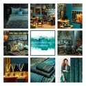 Eurofirany LIMITED COLLECTION LILI2 Soft velvet night curtain with large leaves motif, 140X250 cm, l Eurofirany LIMITED COLLECTION LILI2 Soft velvet night curtain with large leaves motif, 140X250 cm, l