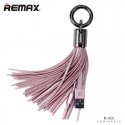 Remax RC-053i Dizaina Atsēgu piekariņš ar Apple Lightning Datu & Uzlādes Kabeli (MD818) Rozā Remax RC-053i Dizaina Atsēgu piekariņš ar Apple Lightning Datu & Uzlādes Kabeli (MD818) Rozā