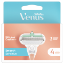 Gillette Venus Smooth Sensitive Razor Replaceable Heads, 4 pcs