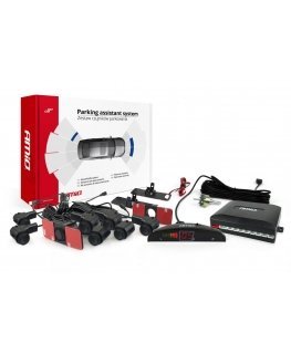 Amio Reverse Parking Sensor Kit LED 8 Sensors Black Inside 16.5mm