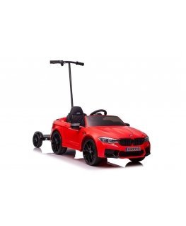 Lean Cars Battery car BMW M5 with platform for parents, red, lacquered