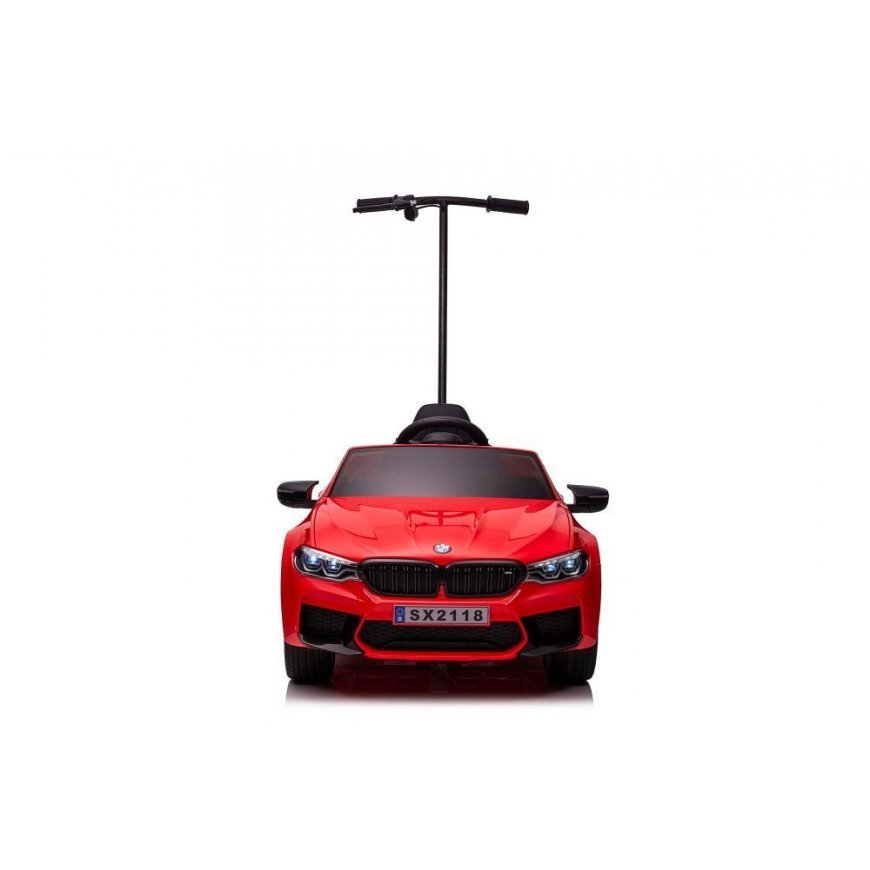Lean Cars Akumuliatorinis automobilis BMW M5 su platforma tėvams, raudonas, lakuotas – 2