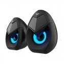 Aula N-69 Stylish Compact PC / Notebook 2.0 10W Stereo Speakers 3.5mm + USB RGB + Remote Black Aula N-69 Stylish Compact PC / Notebook 2.0 10W Stereo Speakers 3.5mm + USB RGB + Remote Black