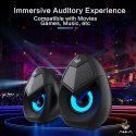Aula N-69 Stilīgas Kompaktas Datora / Poratīvā 2.0 10W Stereo Skaļruņi 3.5mm + USB RGB + Pults Melna Aula N-69 Stilīgas Kompaktas Datora / Poratīvā 2.0 10W Stereo Skaļruņi 3.5mm + USB RGB + Pults Melna