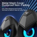 Aula N-69 Stylish Compact PC / Notebook 2.0 10W Stereo Speakers 3.5mm + USB RGB + Remote Black Aula N-69 Stylish Compact PC / Notebook 2.0 10W Stereo Speakers 3.5mm + USB RGB + Remote Black