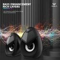 Aula N-69 Стильные Компактные ПК/ Портативного ПК 2.0 10W Стерео колонки 3.5mm + USB RGB + Пульт Чер Aula N-69 Стильные Компактные ПК/ Портативного ПК 2.0 10W Стерео колонки 3.5mm + USB RGB + Пульт Чер