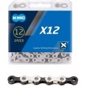 KMC X12 Silver/Black chain, 12-year, 126L KMC X12 Silver/Black chain, 12-year, 126L